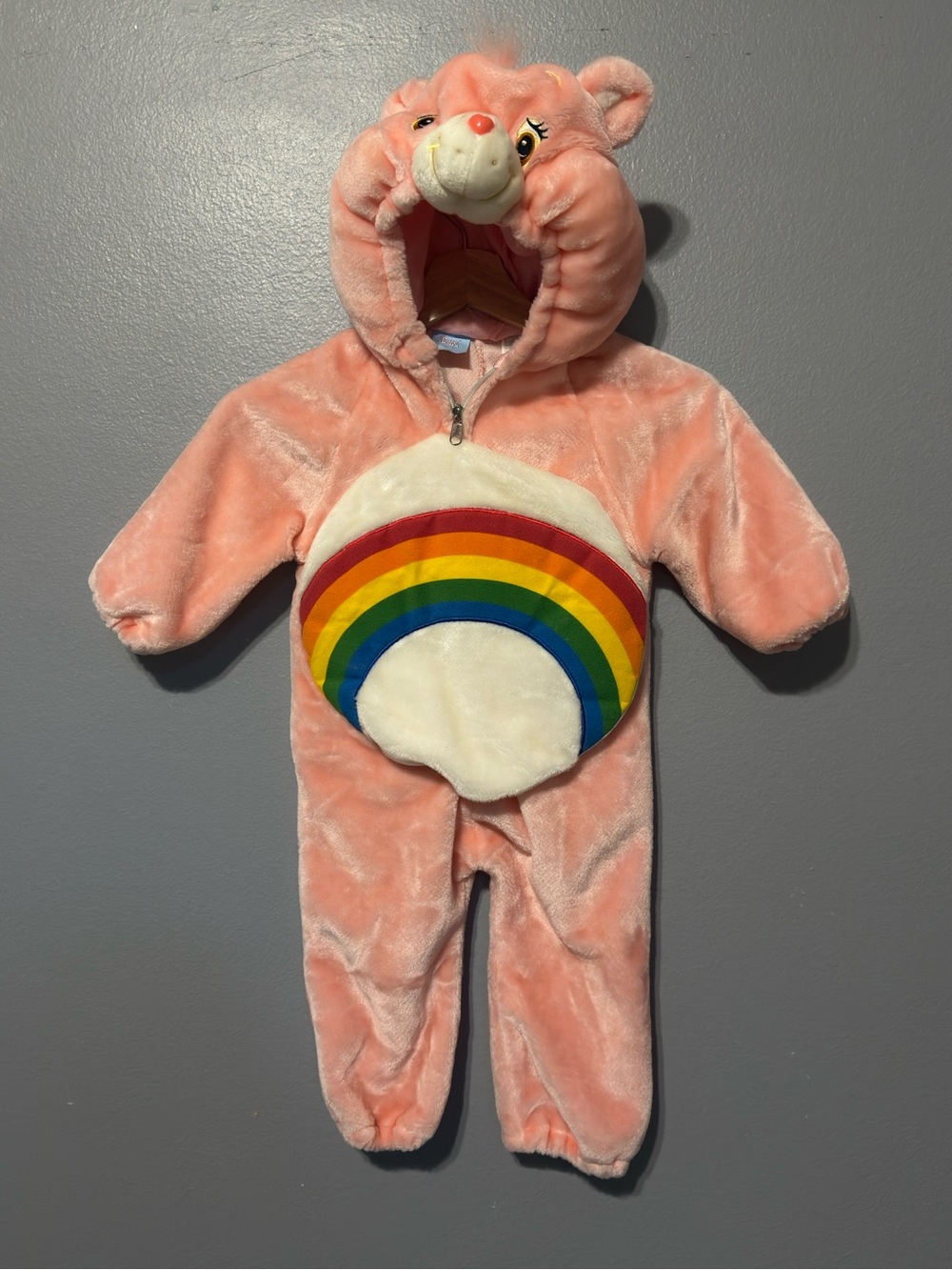 Vintage 2003 Care Bears Cheer Bear Costume Plush Romper Infant Toddler Size 1-2